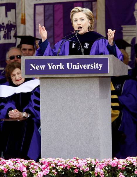 Hillary Clinton gave a speech in 2009.