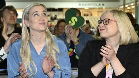 Sofia Virta ja Saara Hyrkkö kisasivat vihreiden puheenjohtajuudesta.