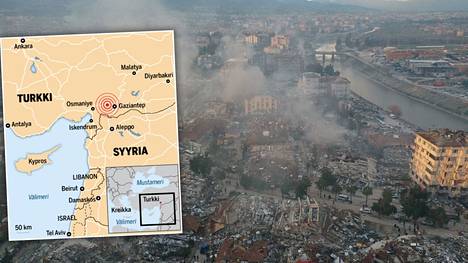 Turkin ja Syyrian maanjäristykset aiheutti laattojen sivuttaissiirros.