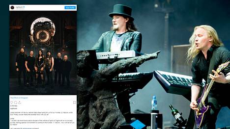 Yhtye kertoi valinnasta Instagram-tilillään. Kuvassa Tuomas Holopainen ja kitaristi Emppu Vuorinen Nightwishin kanssa Download Festivalilla Donningtonissa vuonna 2016.
