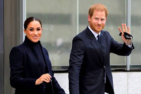 Duchess Meghan and Prince Harry photographed in September 2021 in New York.