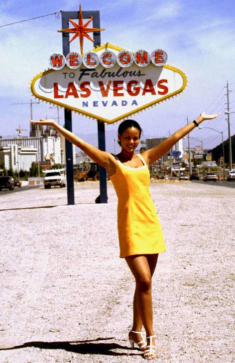 Lola Odusoga ihastui Las Vegasiin kisamatkan aikana.