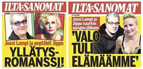 Ilta-Sanomat kertoi Jussi Lammen ja Jipun romanssista 10.7.2009 ja 11.–12.7.2009.