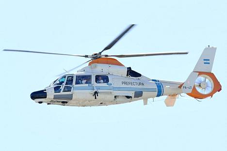 Argentiinalaispelaajia kuljettanut helikopteri kuvattiin tiistaina AFP:n mukaan. 