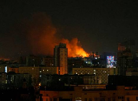 Räjähdyksiä Kiovassa lauantaina.
