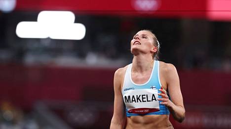 Kristiina Mäkelä kuvattuna Tokion olympialaisissa kesällä. 