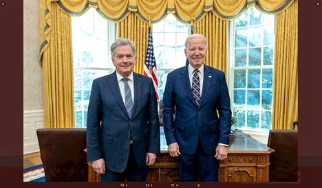 Presidentti Sauli Niinistö tapasi Yhdsyvaltain presidentin Joe Bidenin.