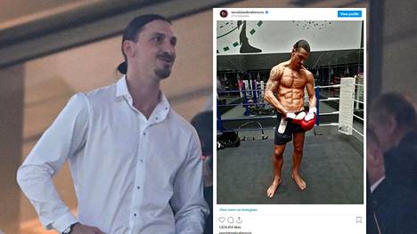 Zlatan Ibrahimovic julkaisi treenikuvan Instagramissa.