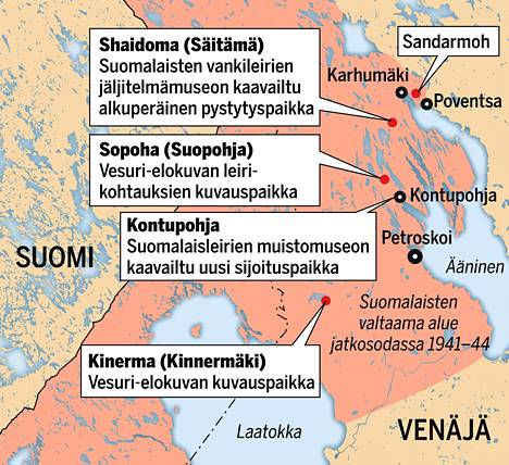 Suomen keskitysleirien ”kulissimuseo” johti uuteen kiistaan – leiritolpat  ehdittiin jo pystyttää Kontupohjan kauneimmalle rannalle - Ulkomaat -  Ilta-Sanomat