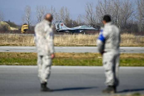 Bulgarian ilmavoimien MiG-29 laskeutui Plovdivin lähellä sijaitsevaan lentotukikohtaan 21. helmikuuta.