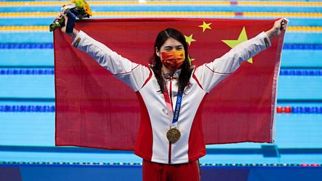 Zhang Yufei voitti olympiakultaa 200 metrin perhosuinnissa ennätysajallaan Tokiossa.