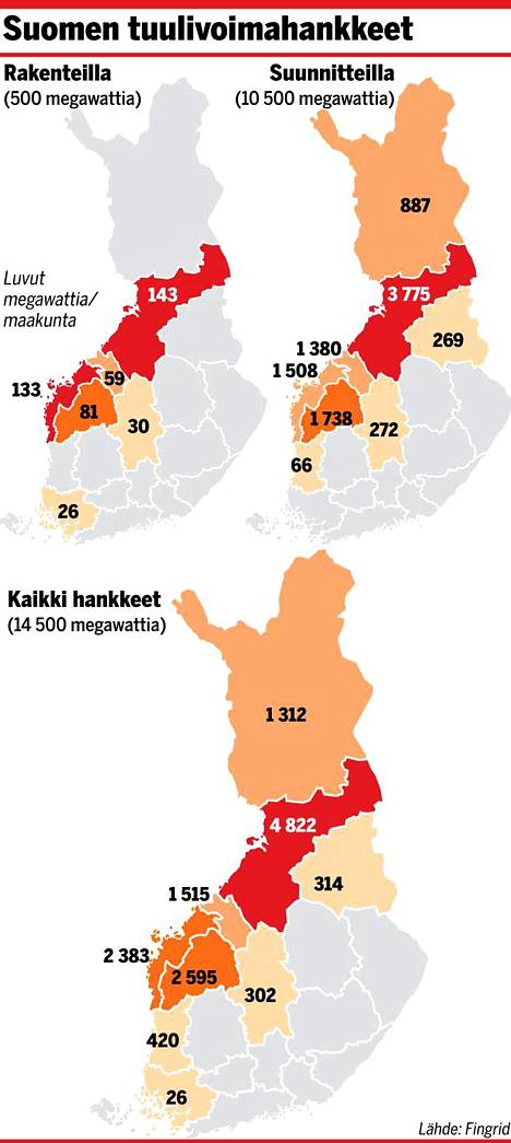 Itä-Suomi on tuulivoiman tyhjiö – sen aiheuttaa maanpuolustus: ”Olisi  haluja, mutta sinne on turha lähteä” - Taloussanomat - Ilta-Sanomat