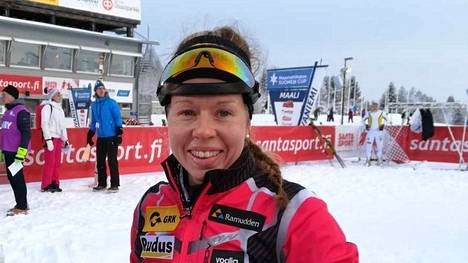 Laura Mononen Suomen Cupissa Rovaniemellä 2017.
