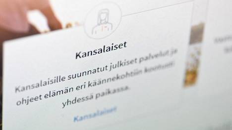 Heinäkuussa avautunut uudistunut Suomi.fi -verkkopalvelu kuvattuna 8. joulukuuta.