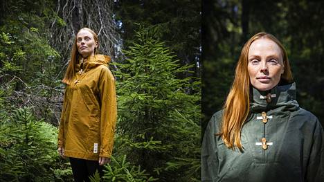 Norjalainen Bergans tunnetaan luonnonläheisistä ulkoilumerkeistä. Tämä takki on ommeltu suomalaisen Spinnovan puupohjaisesta kankaasta.