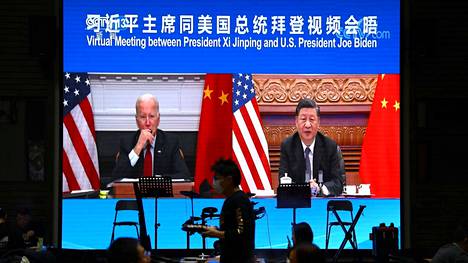 Yhdysvaltojen ja Kiinan johtajat tapasivat virtuaalisesti.