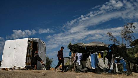 Kuva Kreikan Lesbokselta Morian pakolaisleiriltä.