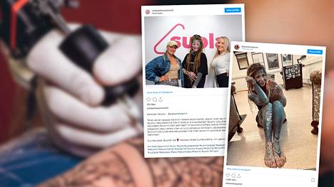 Tatuointiartistina nykyisin työskentelevä Aleksandra Jasmin otti ensimmäisen tatuointinsa 18-vuotiaana.