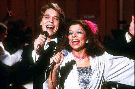 Markku Aro ja Nisa Soraya Euroviisujen esikarsinnoissa 1981.