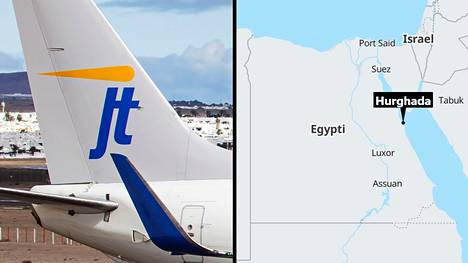 Paluulento Egyptin Hurghadasta viivästyi Jettime-lehtoyhtiön koneeseen tulleen vian vuoksi. Kuvituskuva.