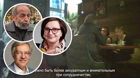 Venäläinen televisiokanava julkaisi Telegramissa videon, jolle on salakuvattu pääkonsuli Sannamaaria Vanamon ravintolatapaamista Boris Vishnevskin ja Aleksandr Shishlovin kanssa.