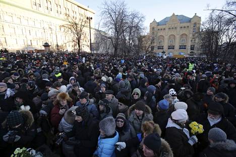 Moskovassa vuonna 2012 järjestetyissä mielenosoituksissa vastustettiin Vladimir Putinin paluuta Venäjän presidentiksi.