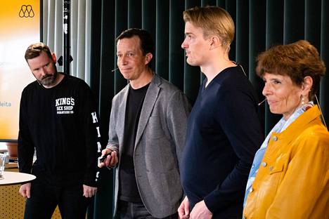 Manna & Co:n perustaminen julkistettiin toukokuussa. Kuvassa Totti Nyberg (vas), Risto Voutilainen, Mikko Koponen ja Anne Berner. 