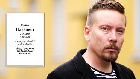 Perttu Häkkisen kuolinilmoitus julkaistiin Helsingin Sanomissa.