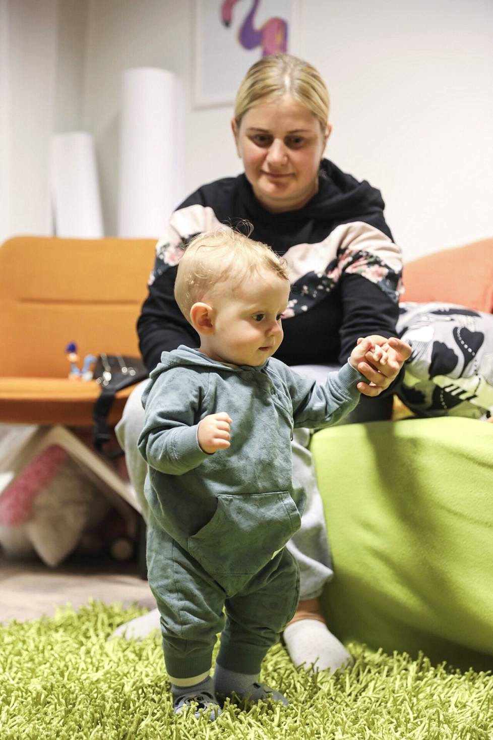Perheen pienin, Oleksandr, syntyi tammikuussa Suomessa. 