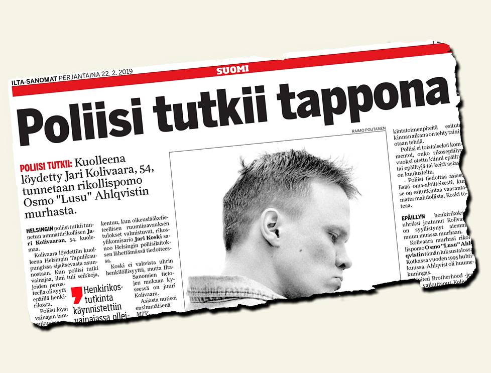 Osmo Ahlqvistin ampunut Jari Kolivaara kuoli itsekin henkirikoksen uhrina.