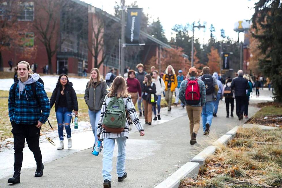 Opiskelijat palasivat Idahon yliopistolle 11. tammikuuta.