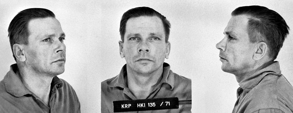 Poliisin kuvat Ensio Koivusesta 1971.
