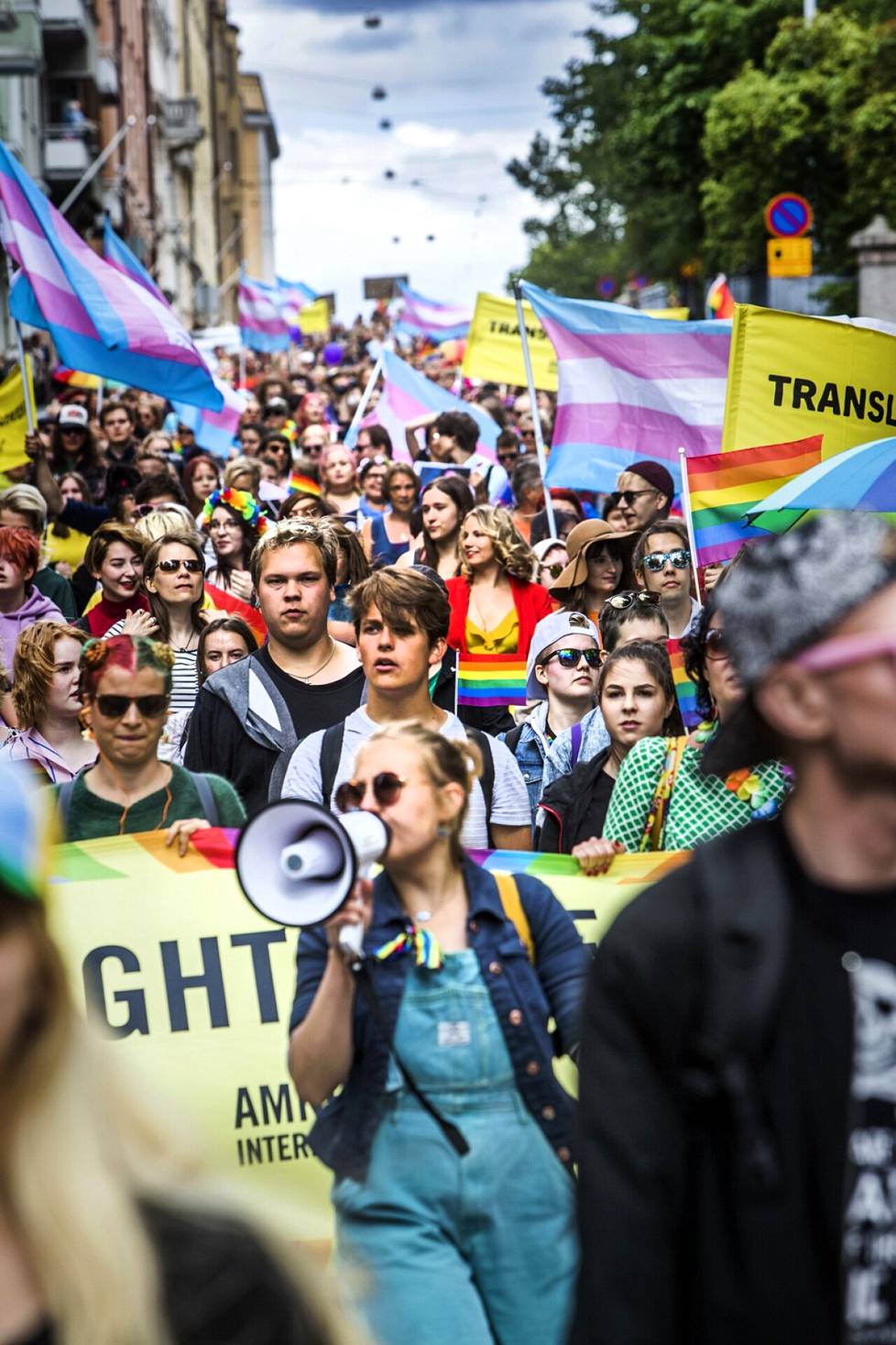 Translain uudistusta on vaadittu viime vuosina näyttävästi muun muassa pride-kulkueissa. 