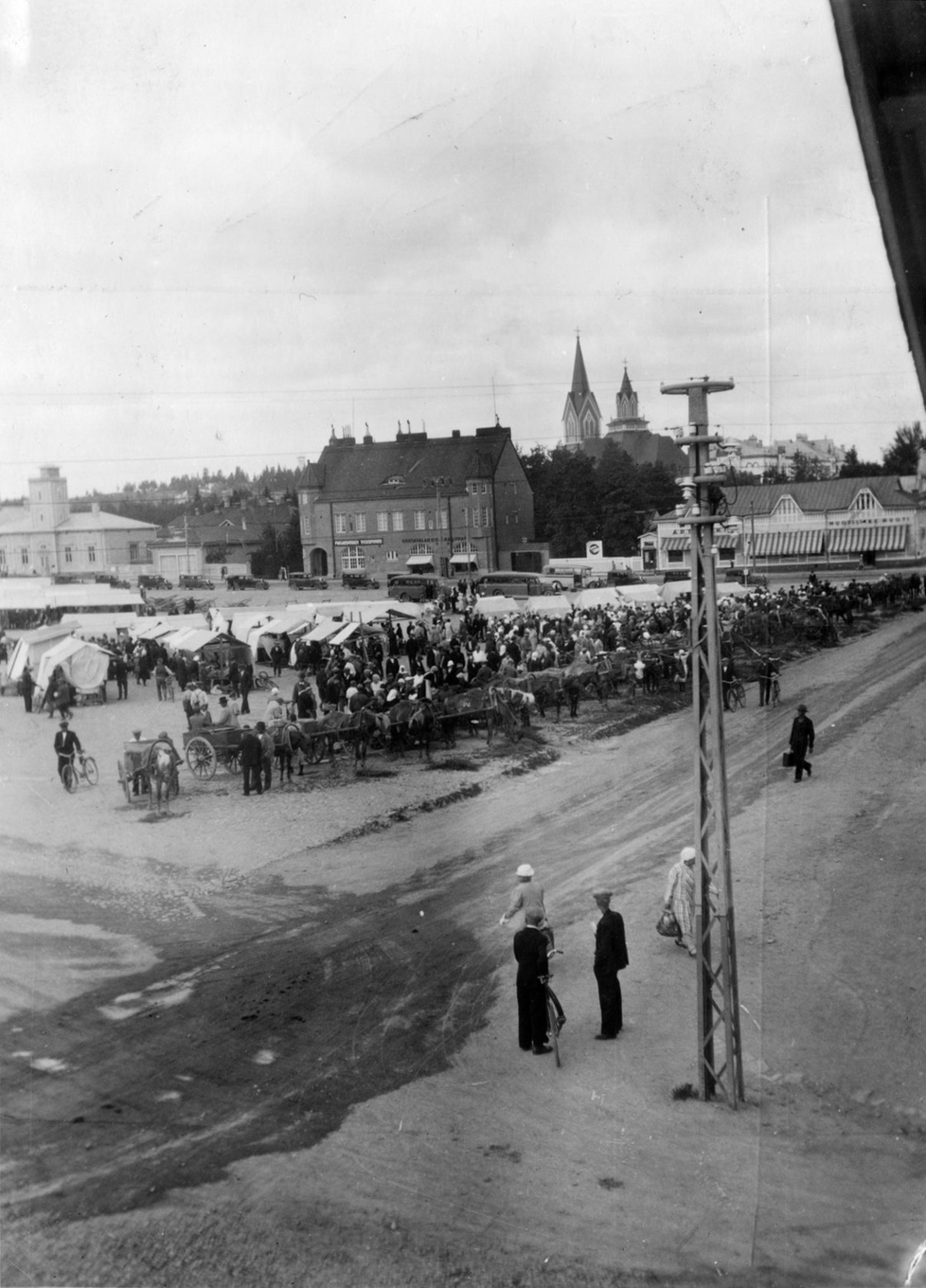 Sortavalan kauppatori vuonna 1934.