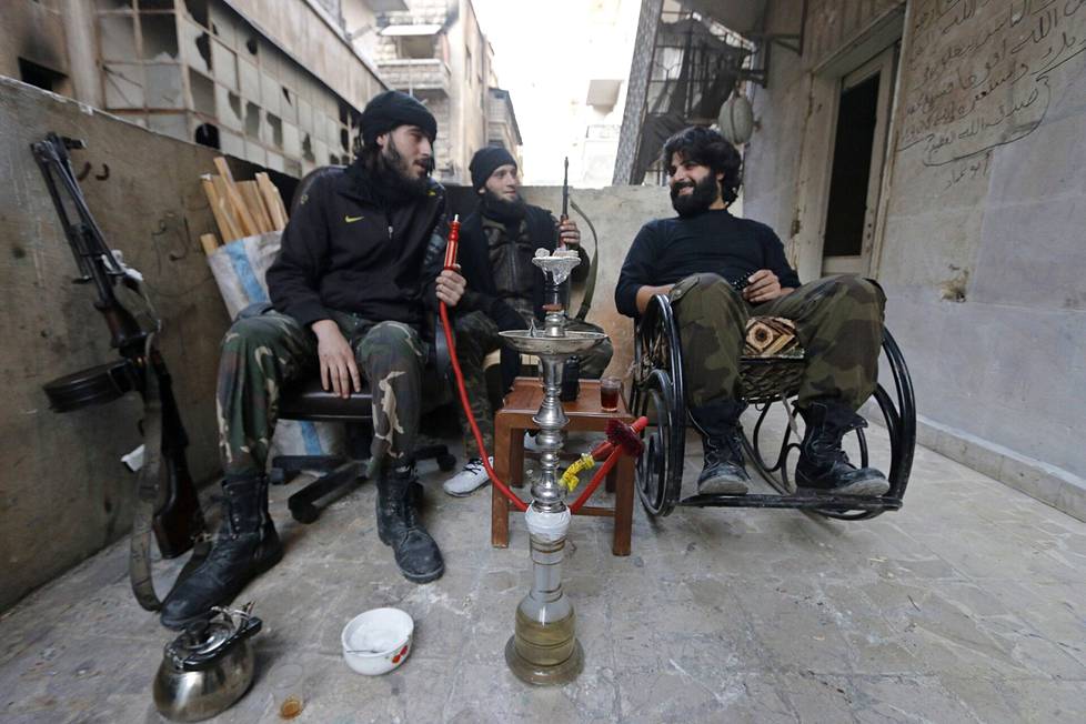 Vapaan Syyrian armeijan taistelijoita Aleppossa 2014.