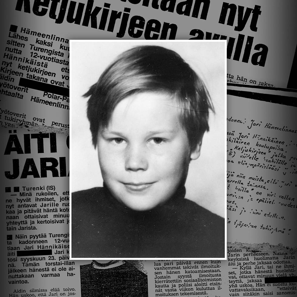 12-vuotias Jari Tapani Hännikäinen katosi yli 40 vuotta sitten.