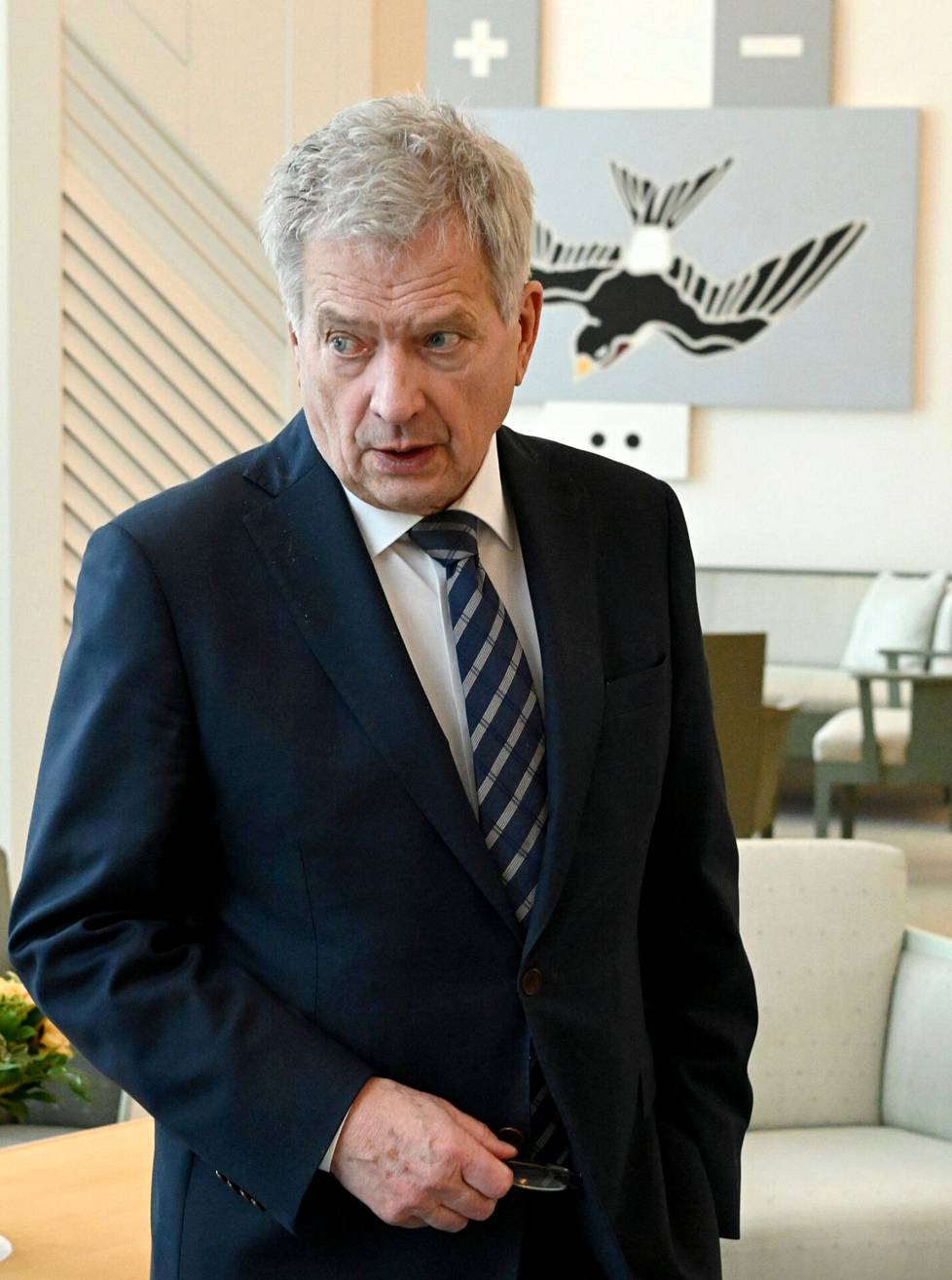 Presidentti Sauli Niinistö palasi Mäntyniemessä Venäjän hyökkäyssodan alkupäiviin. 