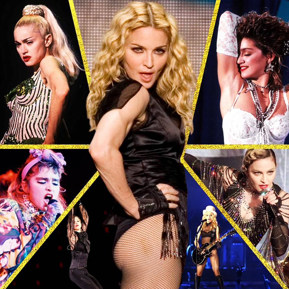 Madonnaa tituleerataan popin kuningattareksi, eikä turhaan. Pelkästään kiertueita hän on tehnyt peräti yksitoista.