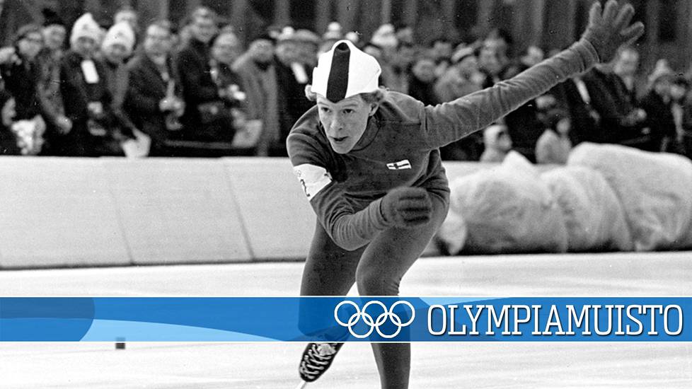 Kaija Mustonen luisteli olympiakultaa 50 vuotta sitten.