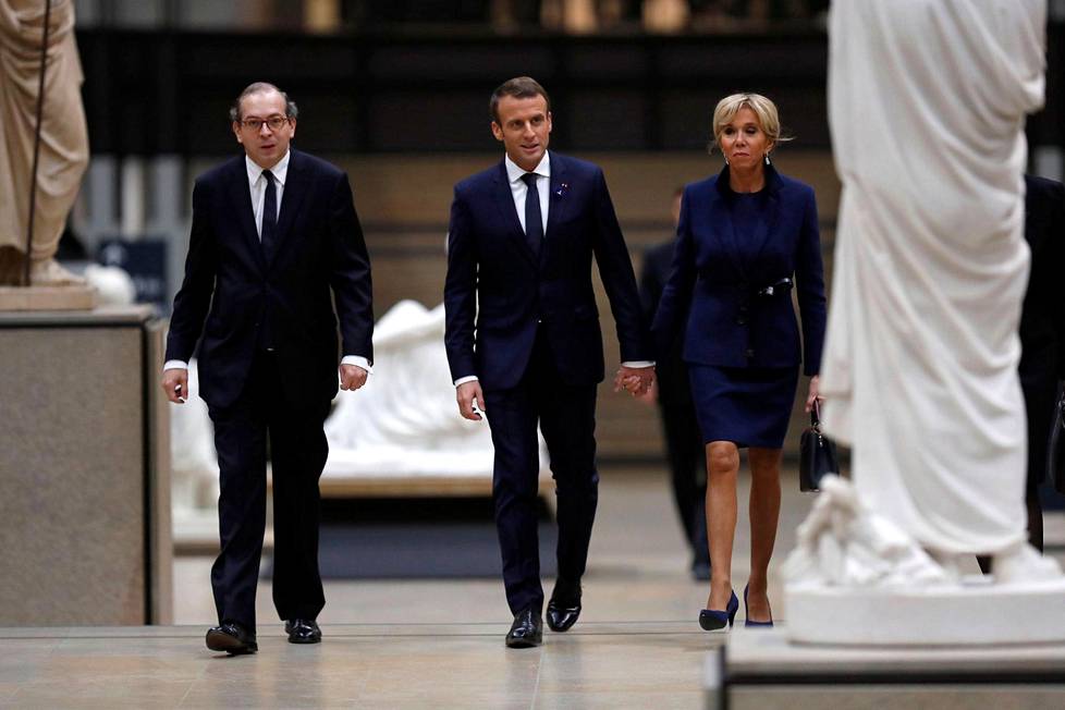 Ranskan presidentti Emmanuel Macron ja hänen vaimonsa Brigitte Macron.