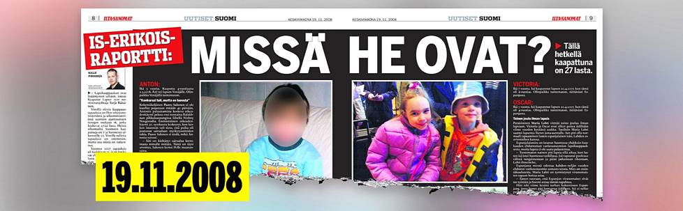 Kun IS raportoi Marian ja Oscarin kaappauksesta, samaan aikaan Suomesta oli kaapattu 25 muuta lasta.