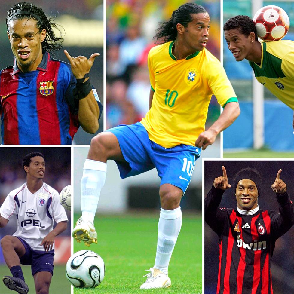 Oli Ronaldinho missä vain milloin vain, suu oli aina pienessä virneessä.