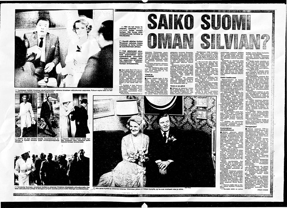 Ilta-Sanomat kertoi Johannes ja Kyllikki Virolaisen häistä 18. toukokuuta 1981.