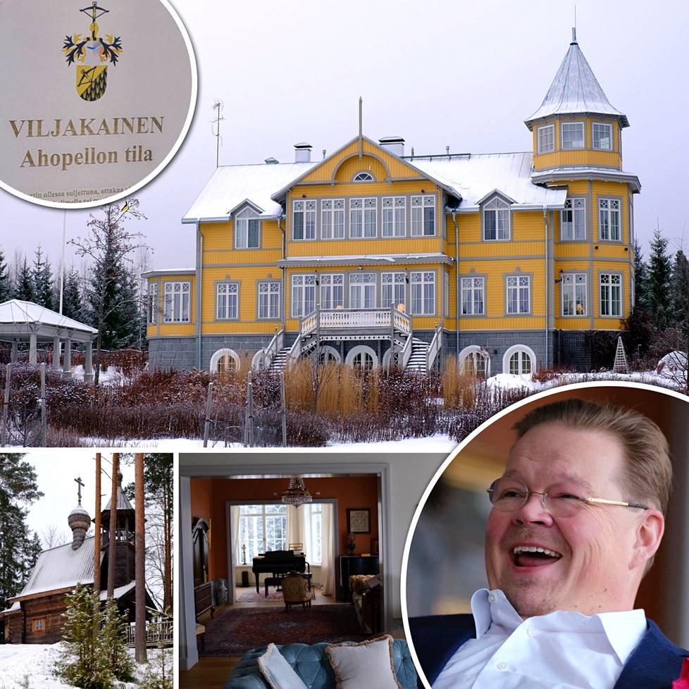 Joroisissa rakennuttamassaan kartanossa asuva Pekka Viljakainen on monessa mukana. 