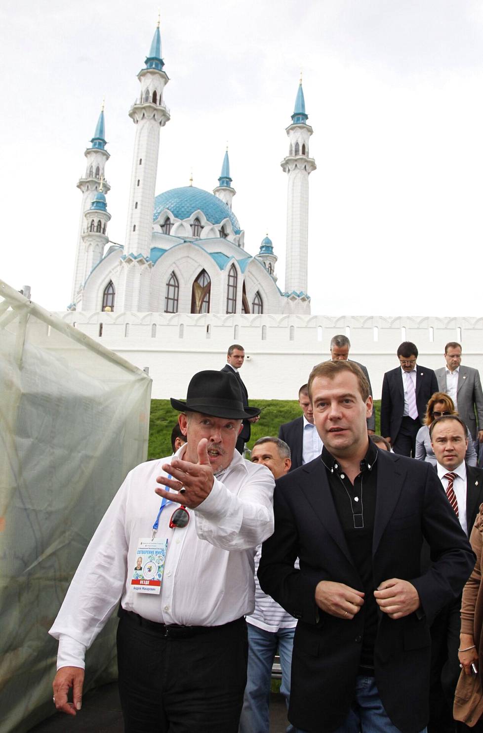Makarevitsh ja Dmitri Medvedev Kazanissa 2011.