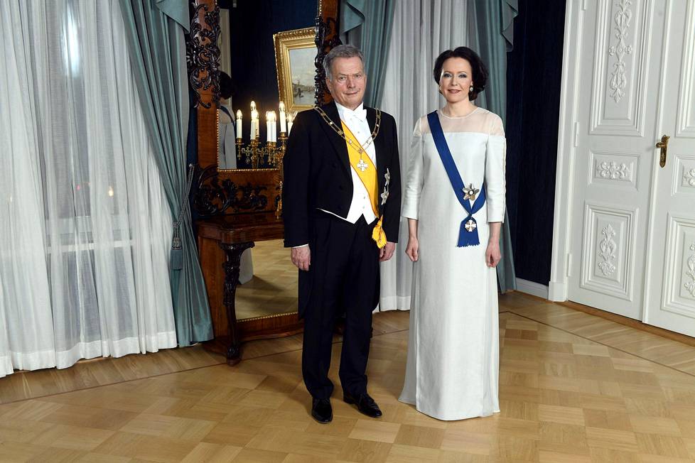 Tasavallan presidentti Sauli Niinistö ja rouva Jenni Haukio