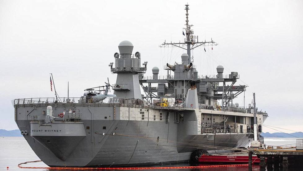 USS Mount Whitney on tullut Norjaan johtamaan viittä Naton taisteluryhmää Trident Juncture -sotaharjoituksessa.