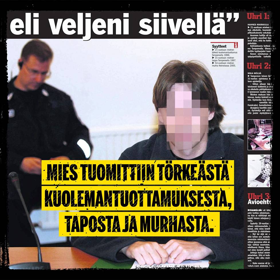 Ilta-Sanomat kertoi kertoi sarjamurhaajan oikeudenkäynnistä vuonna 2006.
