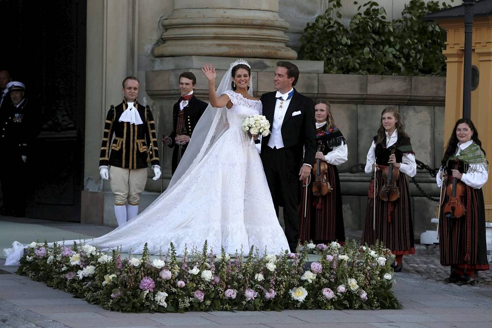 Madeleine ja Chris menivät naimisiin Tukholmassa 2013.
