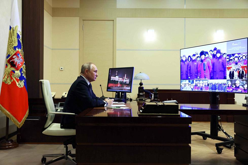 Putin osallistui helmikuussa valtio-omisteisen energiayhtiö Gazpromin 30-vuotisjuhlaan videoyhteyksin.